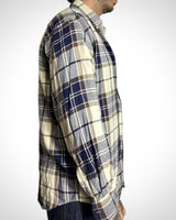 Vintage Check Shirt Navy Brown
