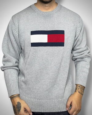 Tommy Hilfiger Vintage Knit Sweater Grigio