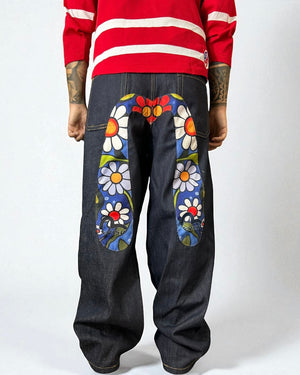 Evisu Reworked Jeans –"Flower Power Edition”