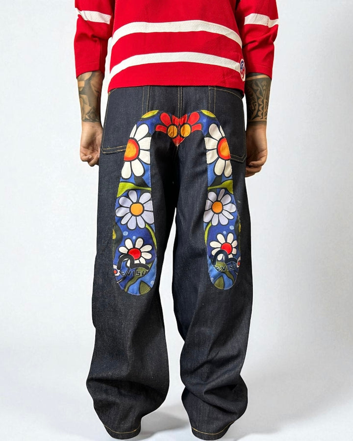 Evisu Reworked Jeans –"Flower Power Edition”
