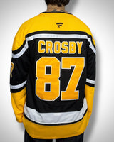 Maglia NHL Pittsburgh Penguins Crosby #87 Black & Yellow Edition