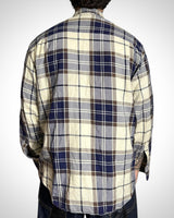 Vintage Check Shirt Navy Brown