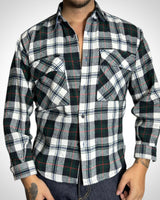 Vintage Check Shirt Green White