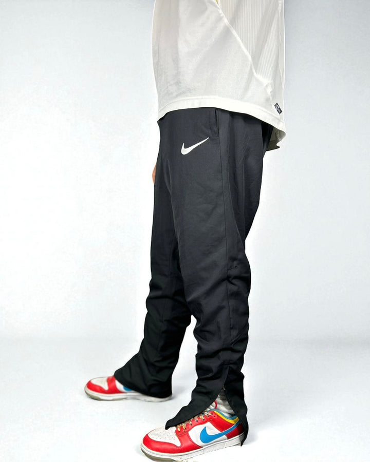 Vintage Nike Track Pants Black 2000s — Minimal Swoosh