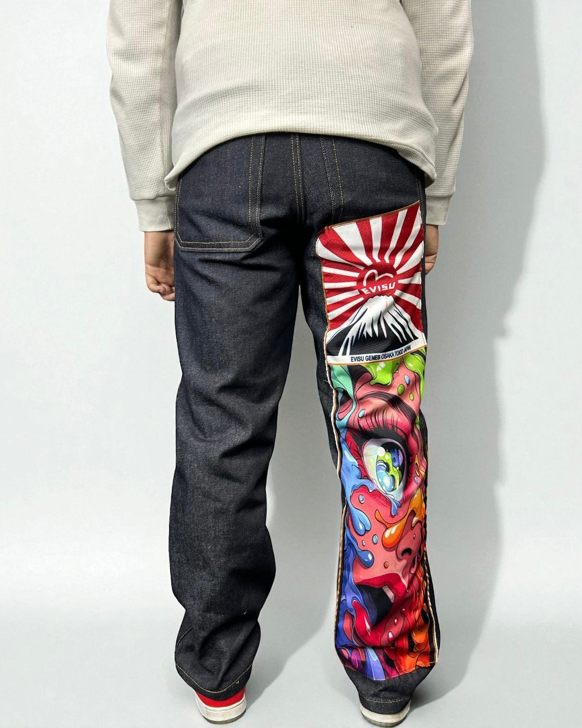 Evisu Reworked – Limited Art Patch “Fuji Abstract Face Burst”
