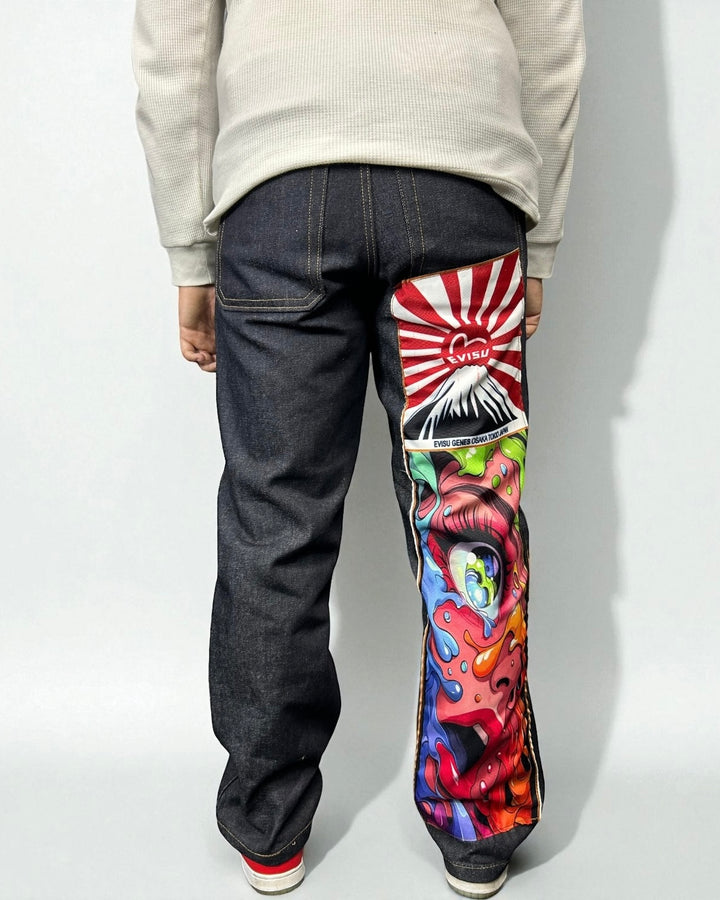 Evisu Reworked – Limited Art Patch “Fuji Abstract Face Burst”