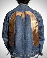 Giacca Evisu Reworked “Bronze Metallic Destroyed Effect”