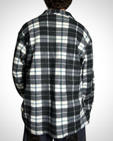 Vintage Check Shirt Pile Grey Black