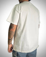 T-Shirt Anma Oversize Bianca – Collo Raw Cut