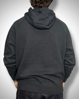 Nike Hoodie Nero con Zip Frontale e Swoosh Speed Logo