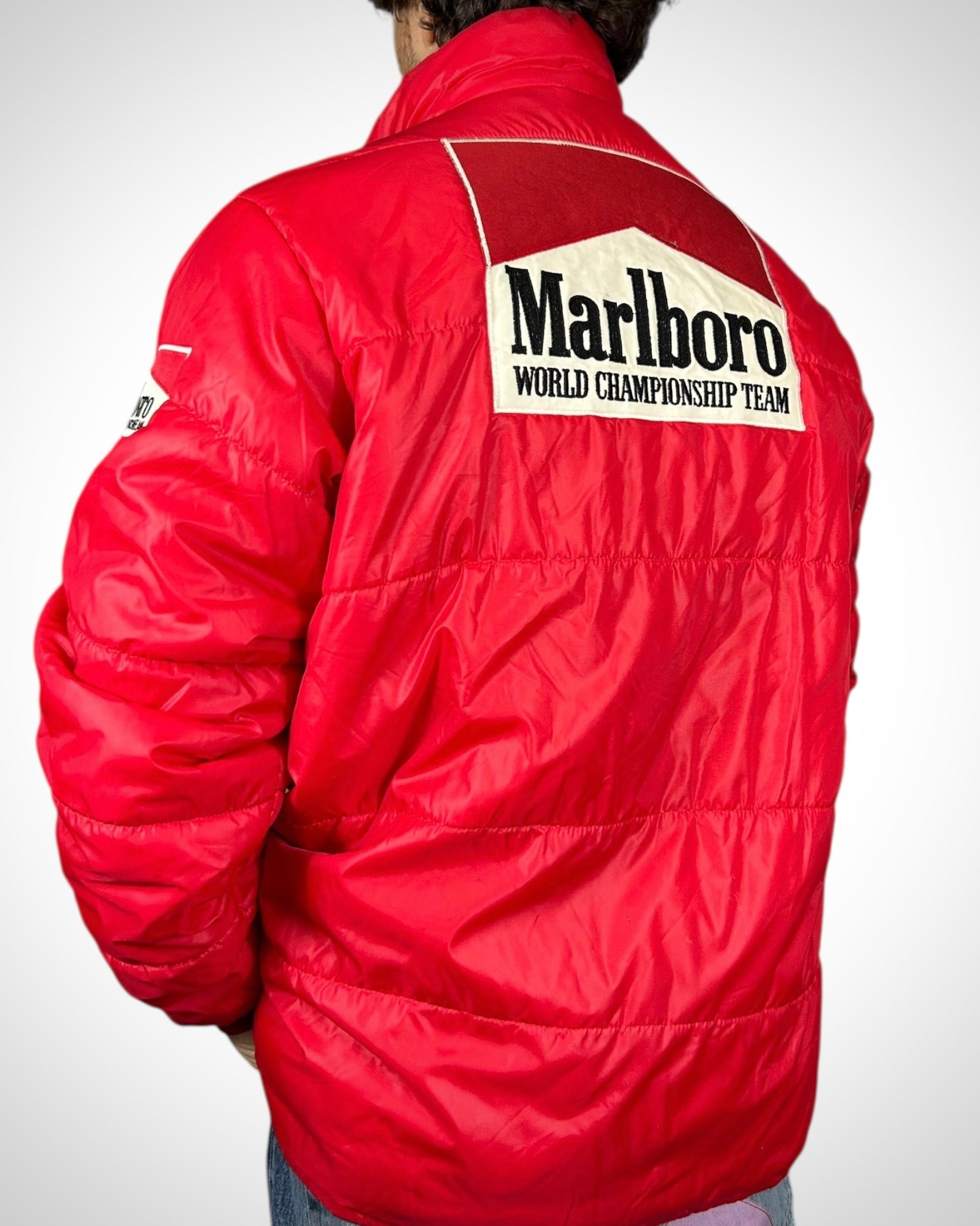 Giubbotto Vintage Marlboro Racing Rosso