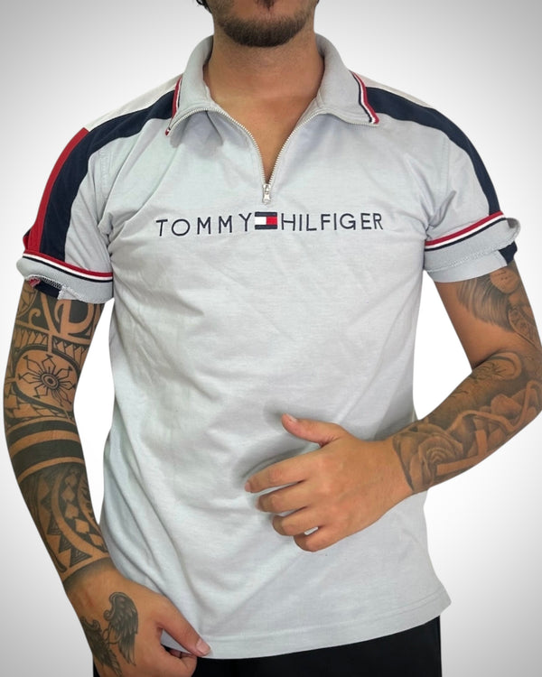 Polo con zip T.hilfiger