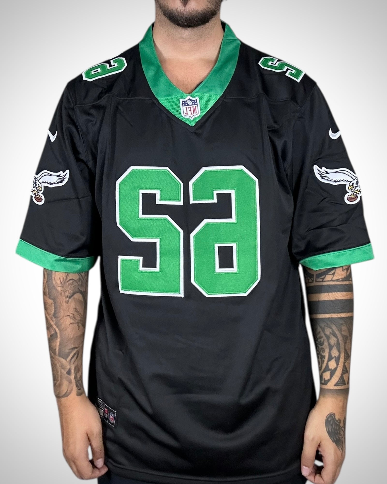 Maglia NFL Nike Philadelphia Eagles Jason Kelce #62 Nera
