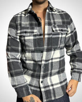 Vintage Check Shirt Black White
