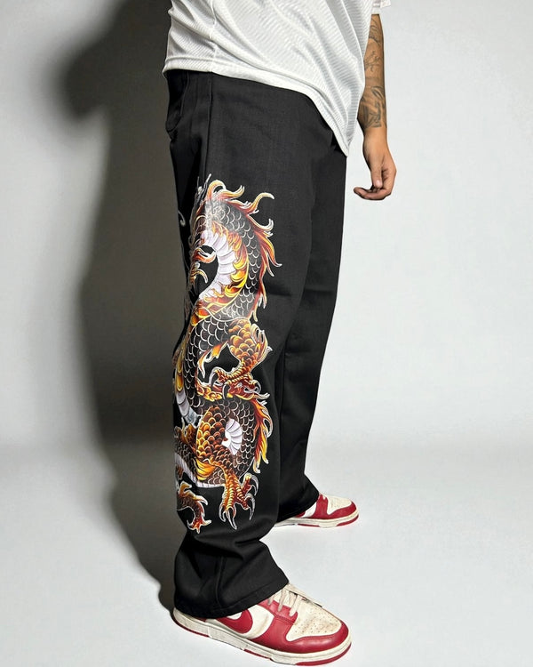 Jeans Karl Kani Reworked “Golden Dragon Graphic”