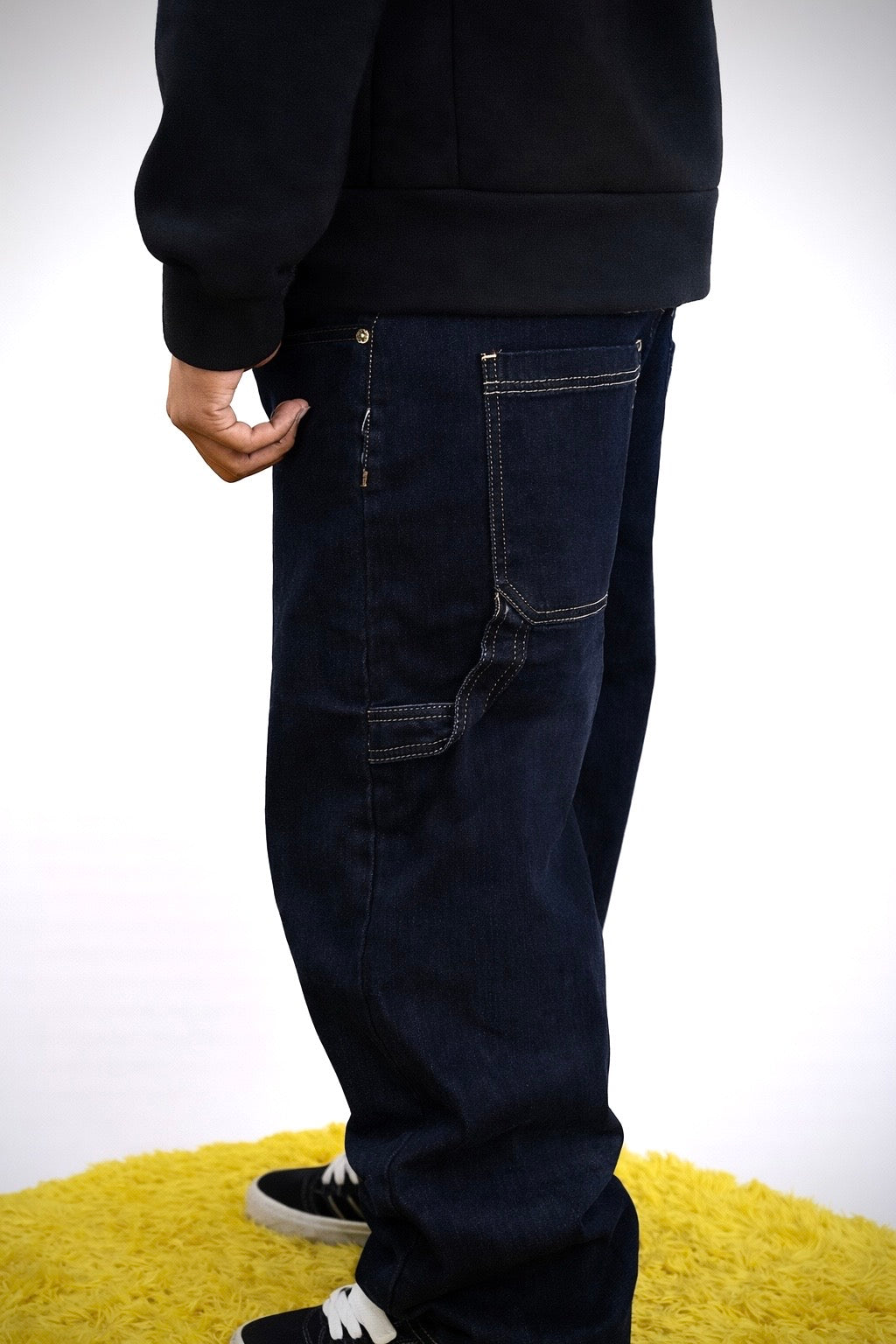 Denim Dark blu Baggy