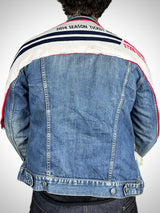 Vintage Denim Jacket Reworked “Red Bull Energy”