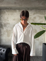 Camicia Clay Crop White
