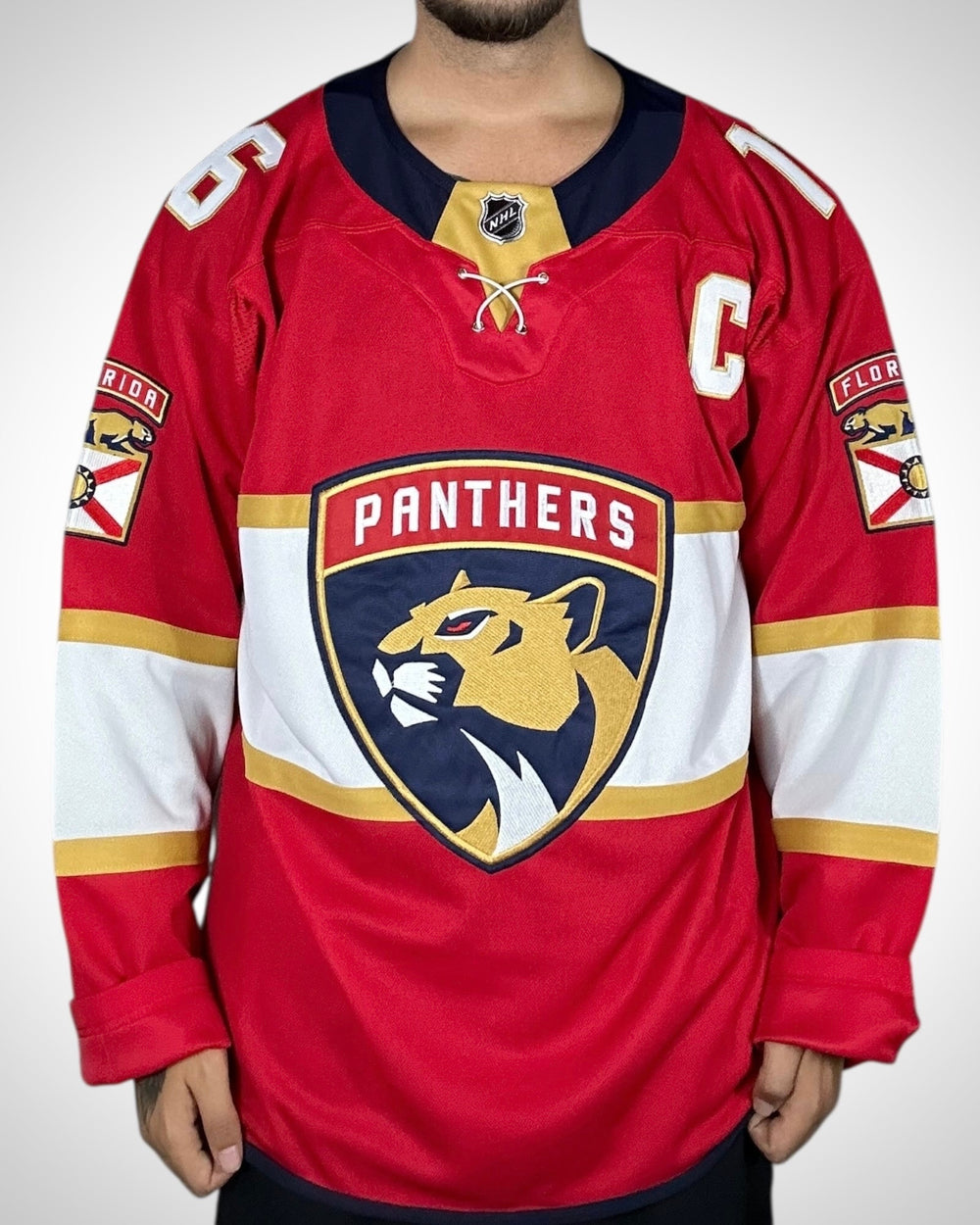 Maglia NHL Fanatics Florida Panthers Aleksander Barkov #16 Rossa