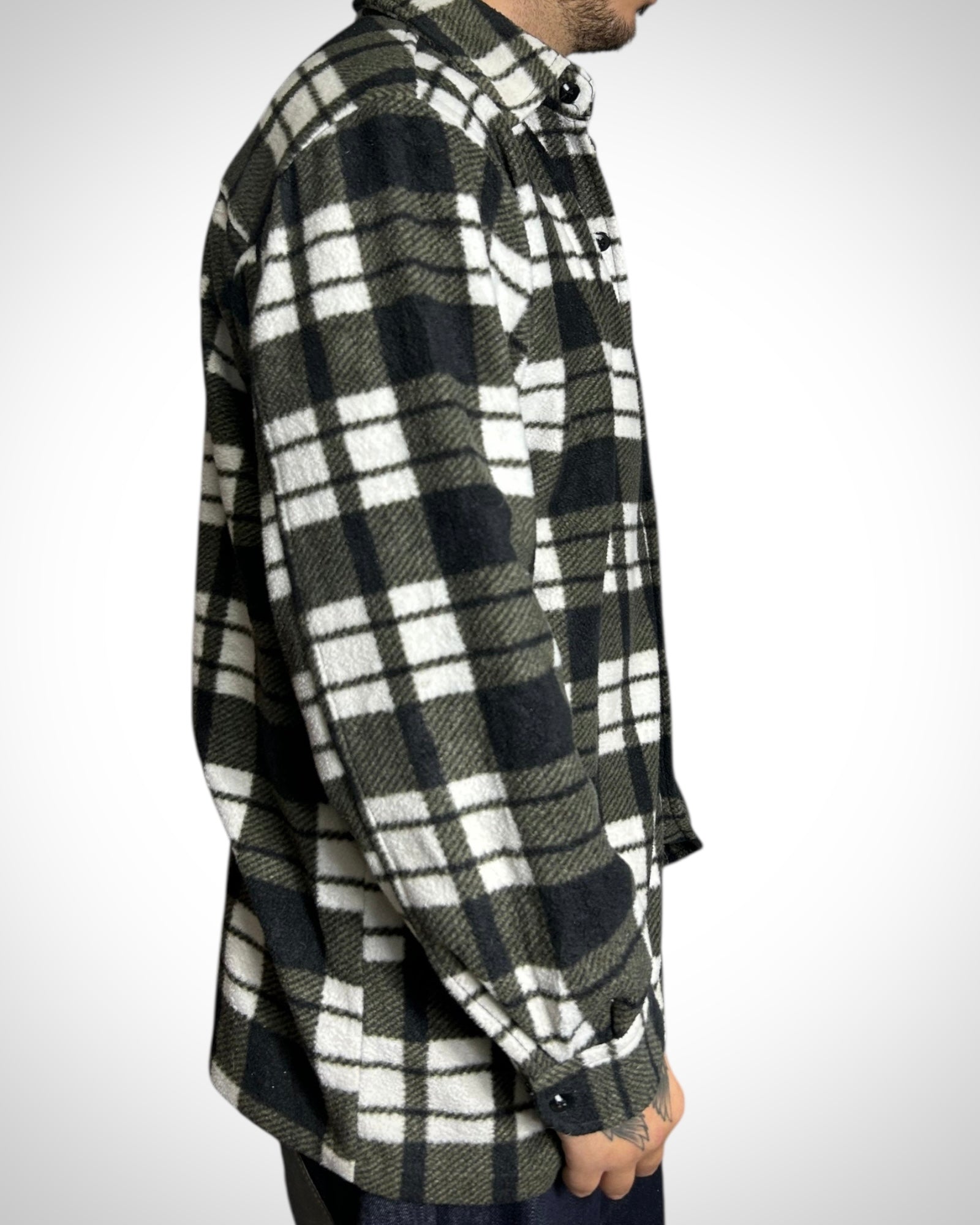 Vintage Check Shirt Military White