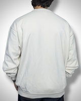 Felpa Vintage Adidas Bianco Panna – Essential Logo Crewneck