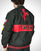 Giacca Racing Ferrari F1 Team Nera/Rossa con Sponsor