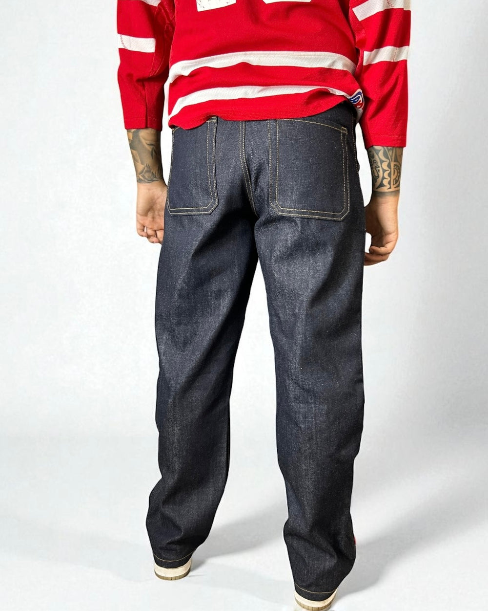 Jeans Denim Baggy lavaggio scuro