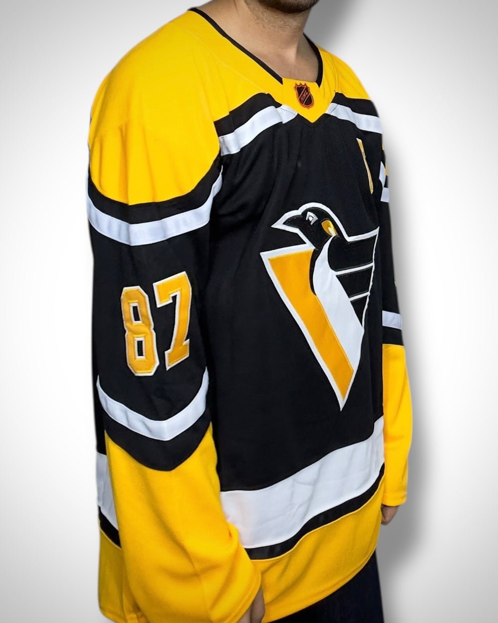 Maglia NHL Pittsburgh Penguins Crosby #87 Black & Yellow Edition