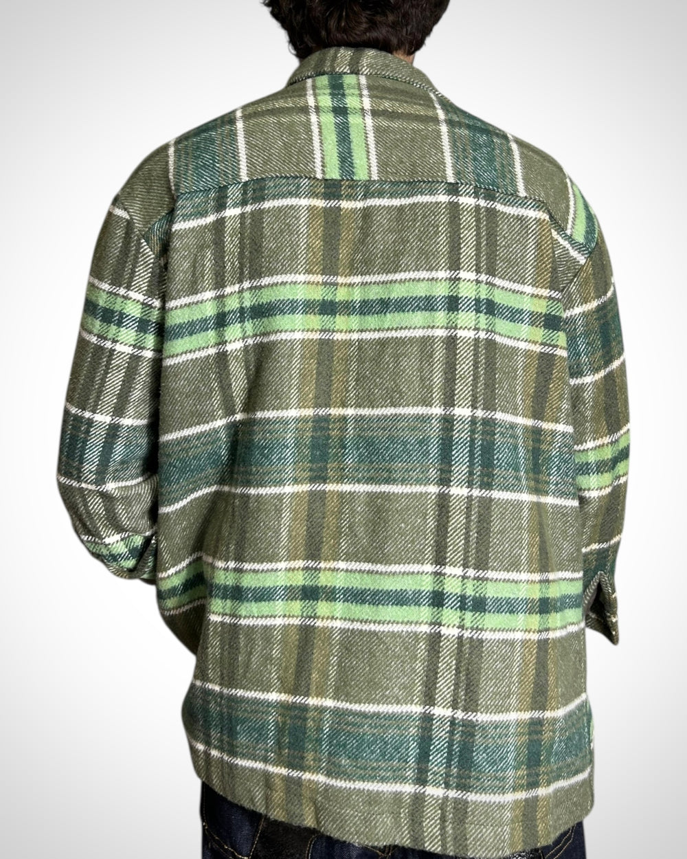 Vintage Check Jacket Green Olive