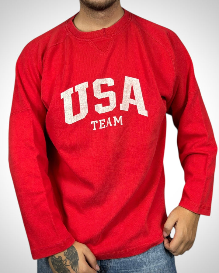 Felpa Vintage USA Team Rossa