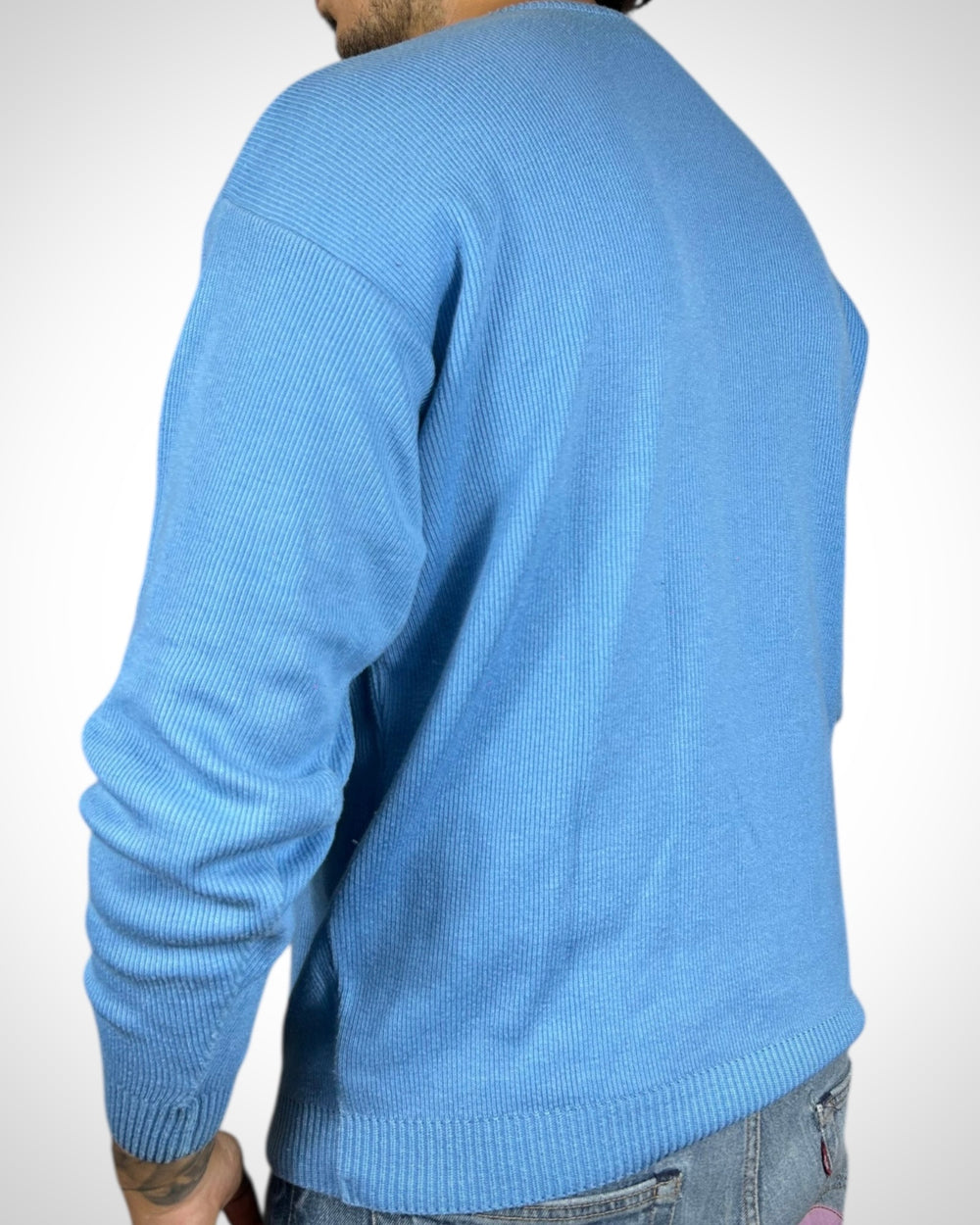 Maglione Vintage Lacoste Azzurro