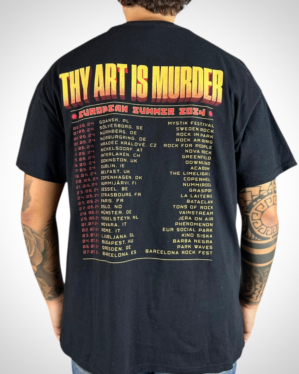 T-Shirt Thy Art Is Murder European Tour 2024