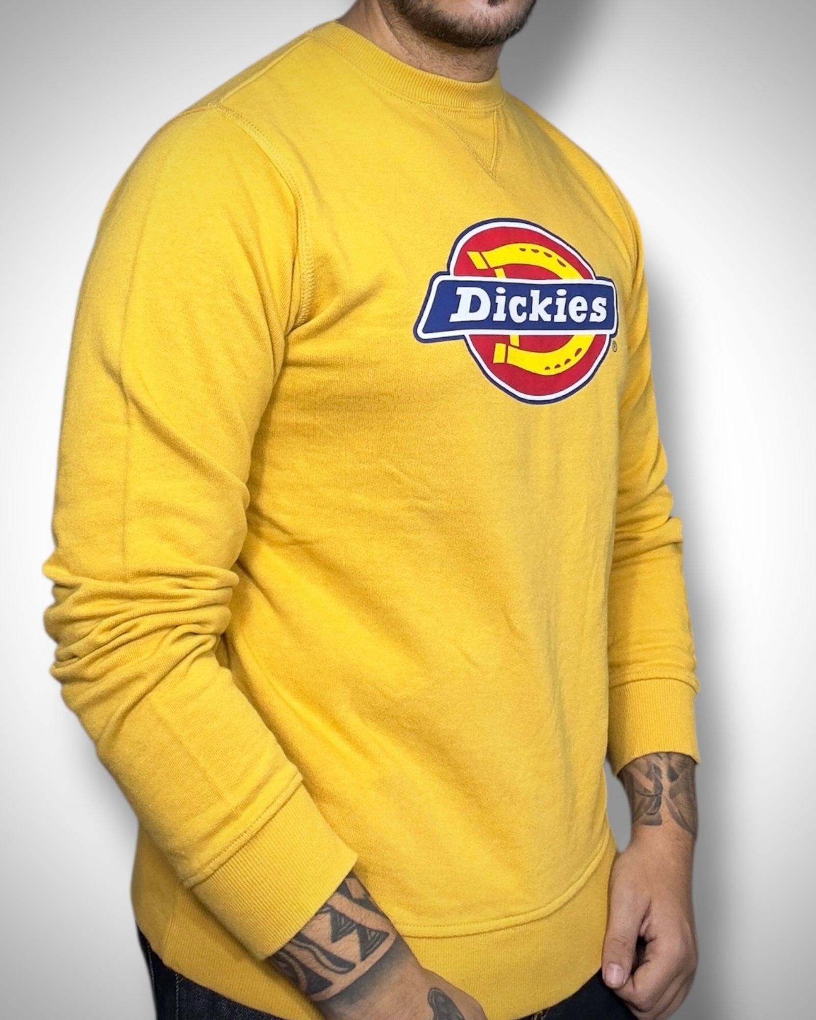 Felpa Vintage Dickies Gialla – Workwear Icon