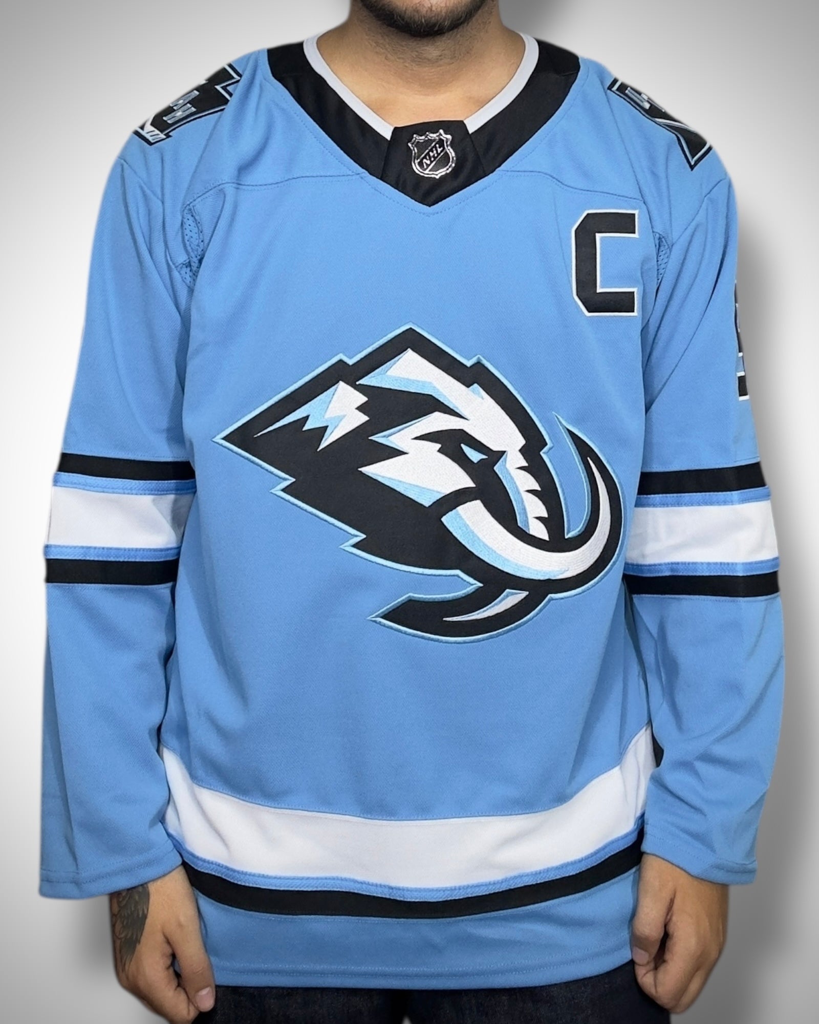 Maglia NHL Utah Mammoth Keller #9 Ice Blue Edition