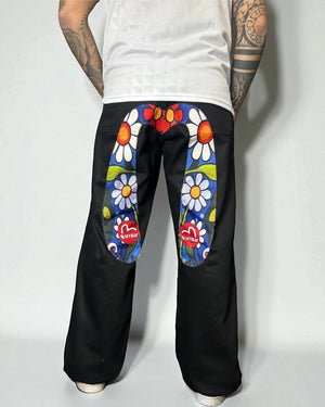 Reworked Evisu – Floral Daisy Graphic