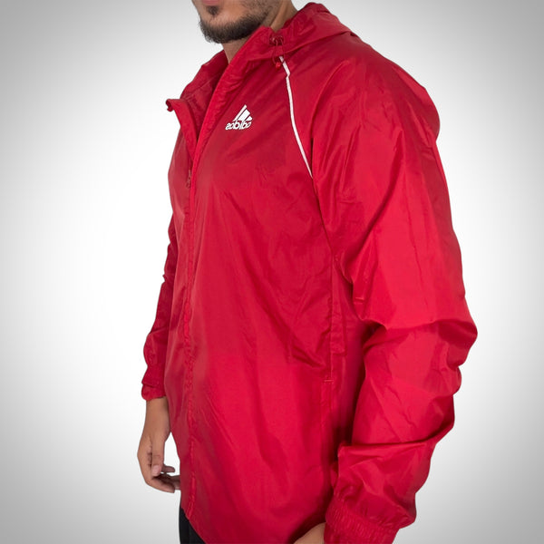 Giacca a vento Adidas rossa