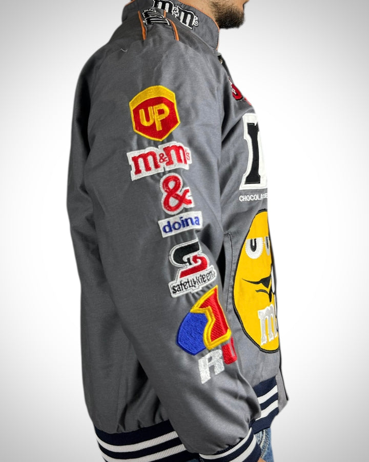 Giacca NASCAR M&M’s Racing vintage grigia