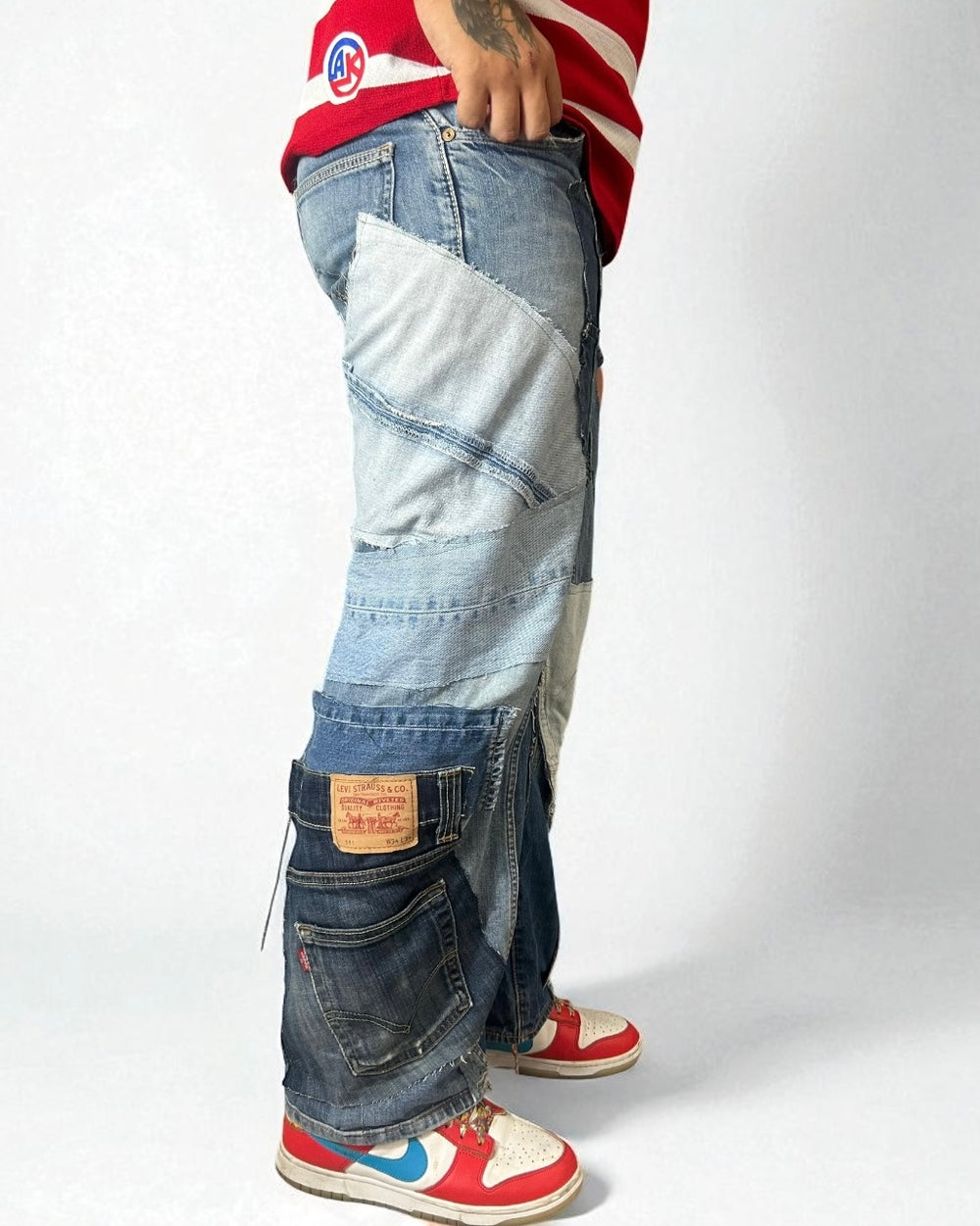 Reworked Jeans Levis "Blue Noise"