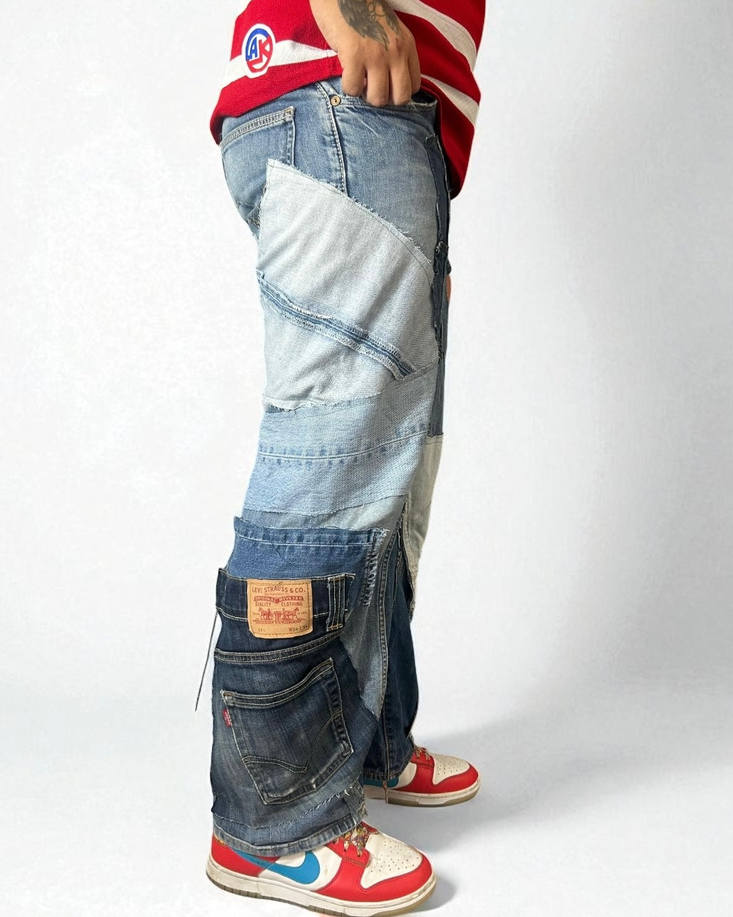 Reworked Jeans Levis "Blue Noise"