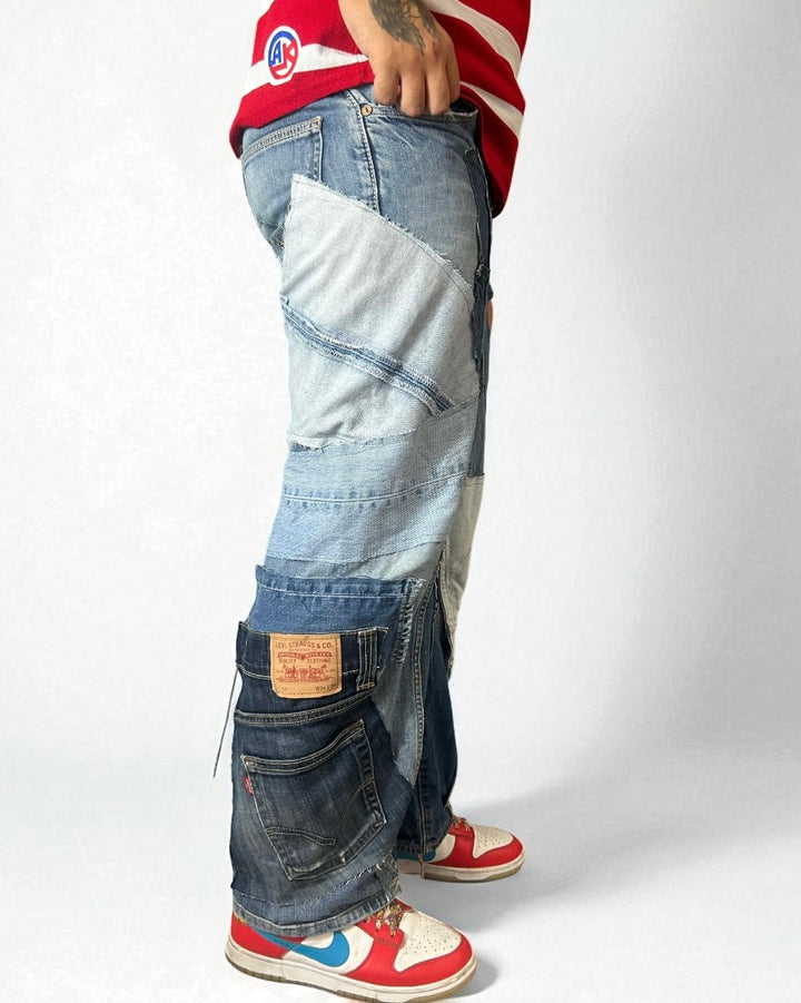 Reworked Jeans Levis "Blue Noise"