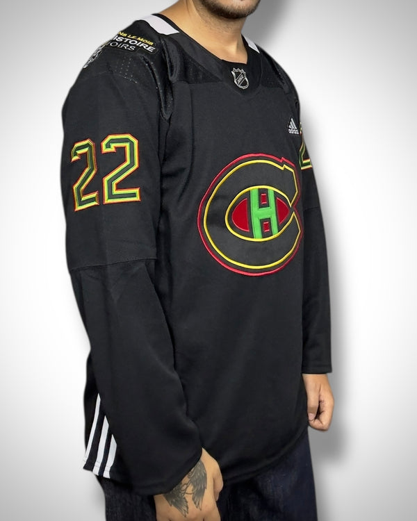 Maglia NHL Montreal Canadiens Caufield #22 Black Edition Adidas