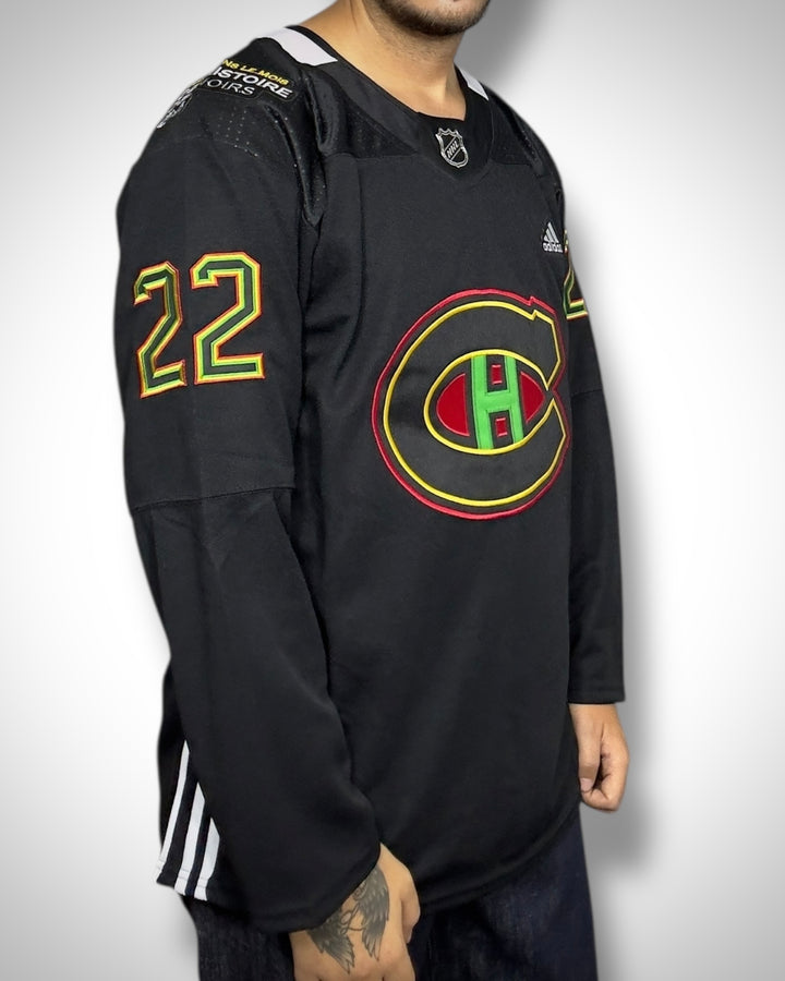 Maglia NHL Montreal Canadiens Caufield #22 Black Edition Adidas
