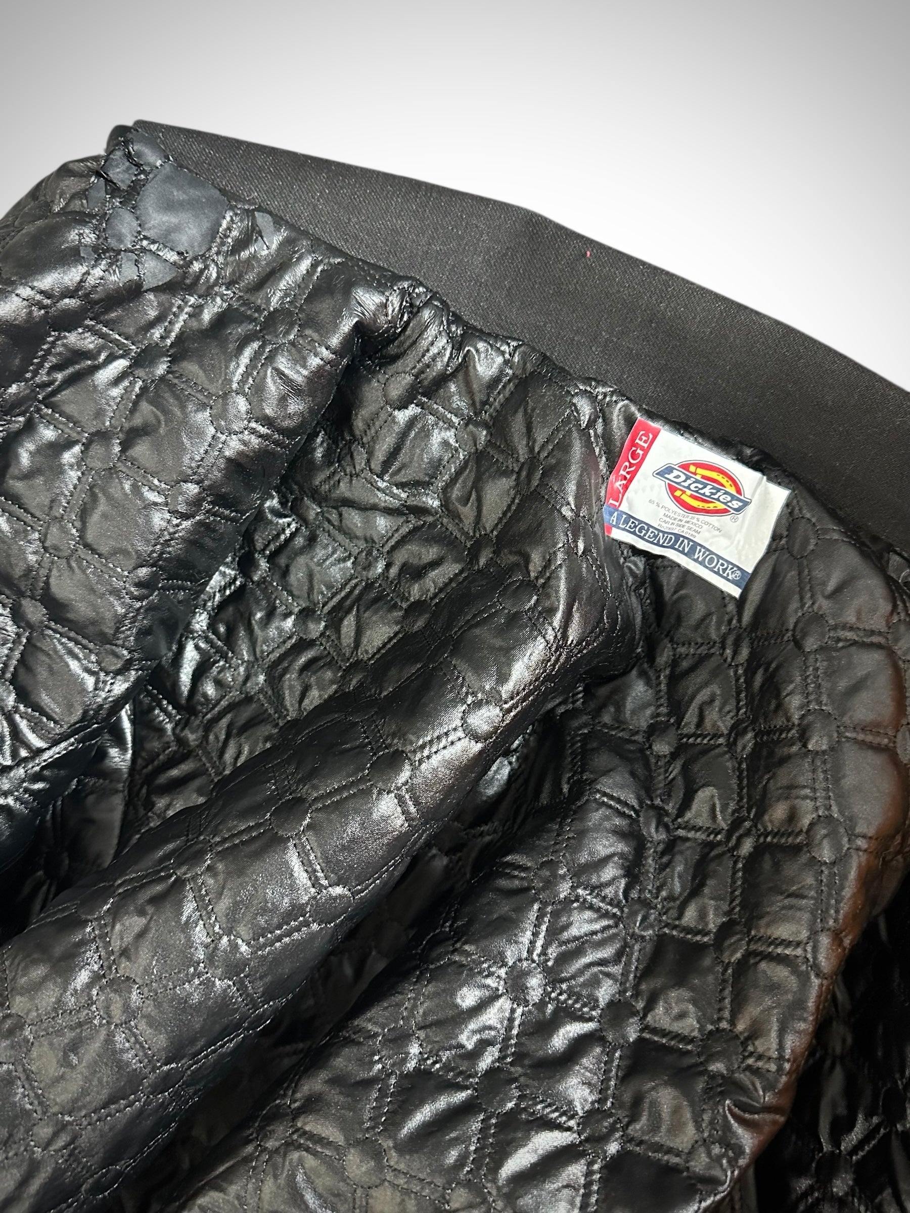 Dickies Eisenhower Jacket Reworked Black Quilted