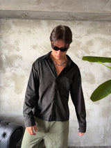 Camicia Suede Black