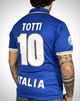 Maglia Italia Nike Francesco Totti #10 Blu Home Retro