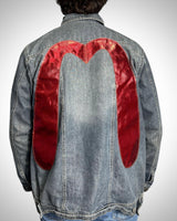 Giacca Evisu Reworked “Red Metallic Destroyed Effect”