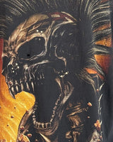 T-Shirt Rock Eagle Skull Biker Flame