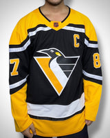 Maglia NHL Pittsburgh Penguins Crosby #87 Black & Yellow Edition
