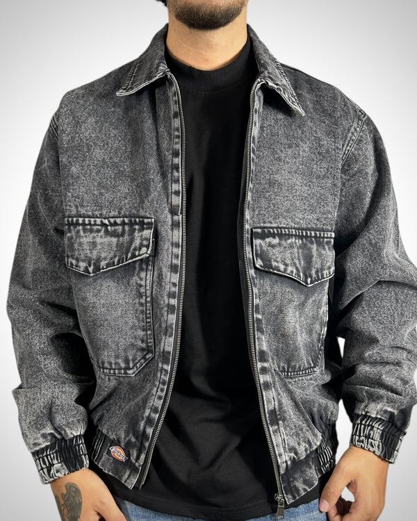 Giubbotto Dickies Vintage Stone Washed Nero – Custom Rework