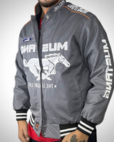 Giacca Racing Vintage Ford Mustang Grigia